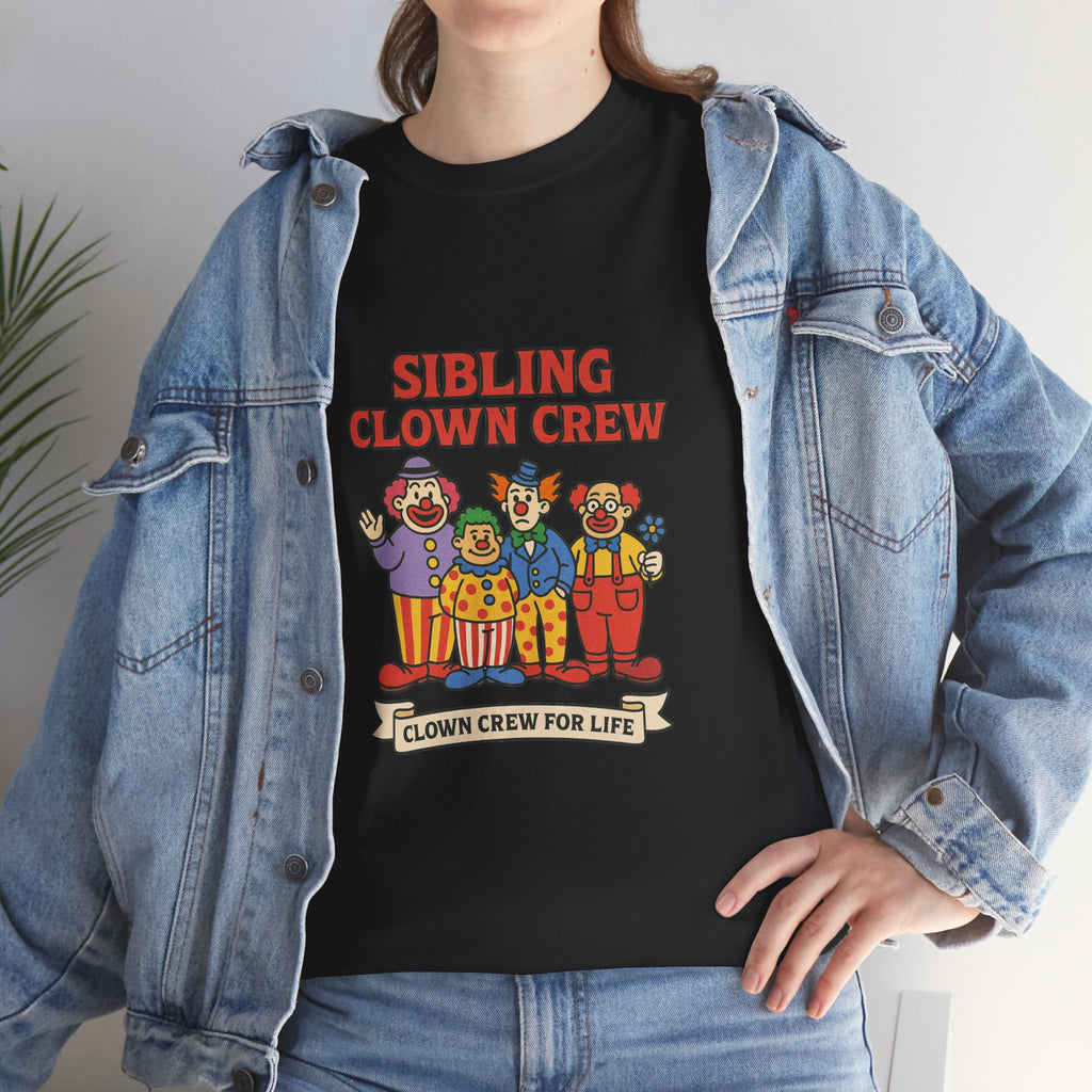 Clown Siblings Unisex Heavy Cotton Tee