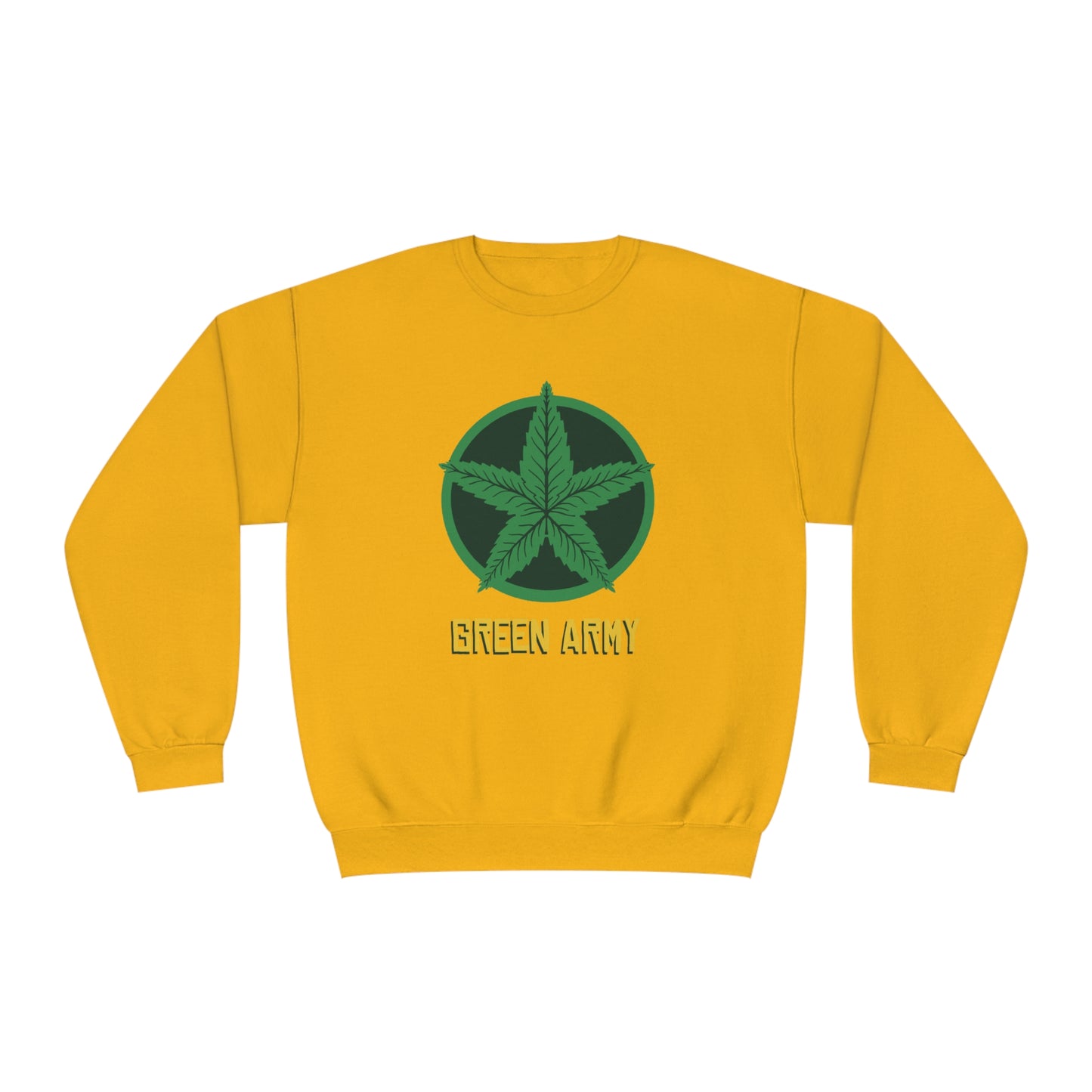 Green Army Star Logo Unisex NuBlend Crewneck Sweatshirt