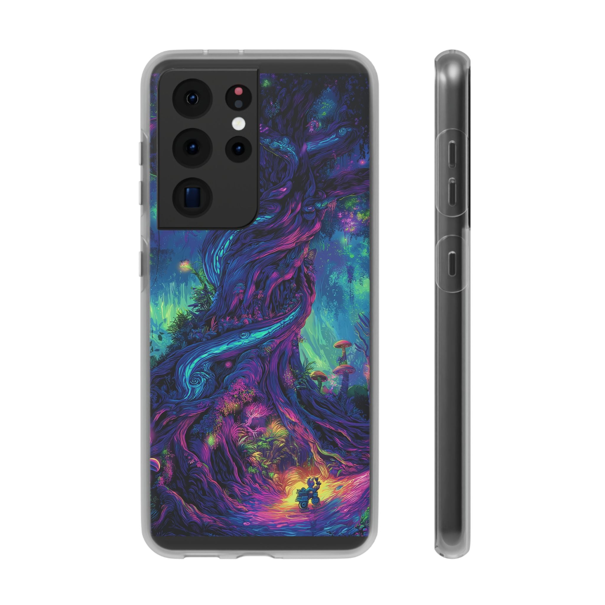 Psychedelic Tree Vibrant Fantasy Flexi Case - Enchanted Forest Design