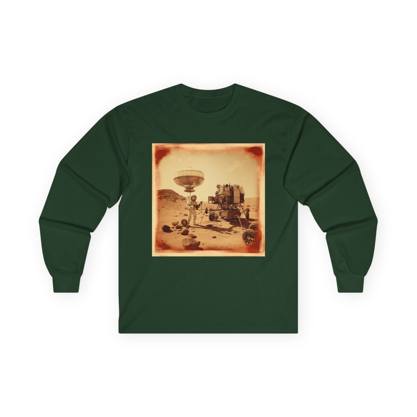 Martian Polaroid Unisex Ultra Cotton Long Sleeve Tee