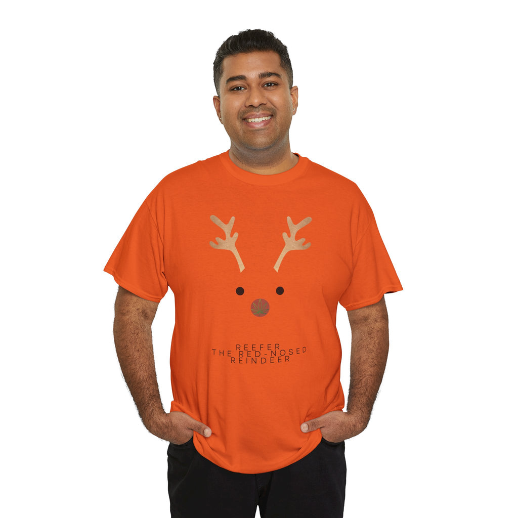 Reindeer Unisex Heavy Cotton Tee