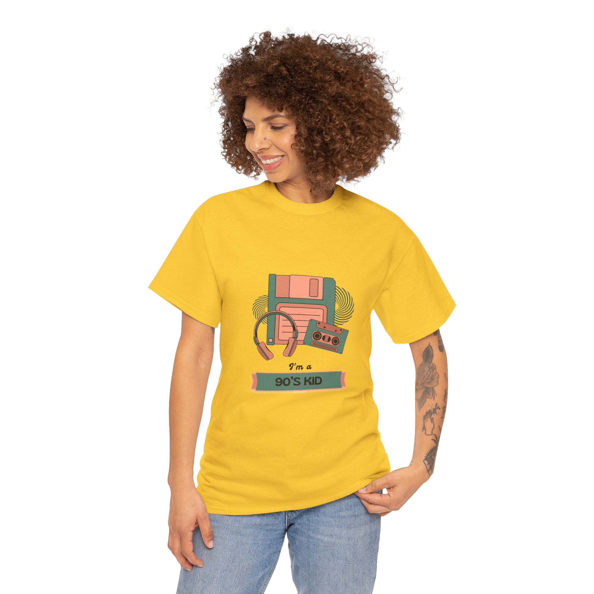 90s Kid Unisex Heavy Cotton Tee