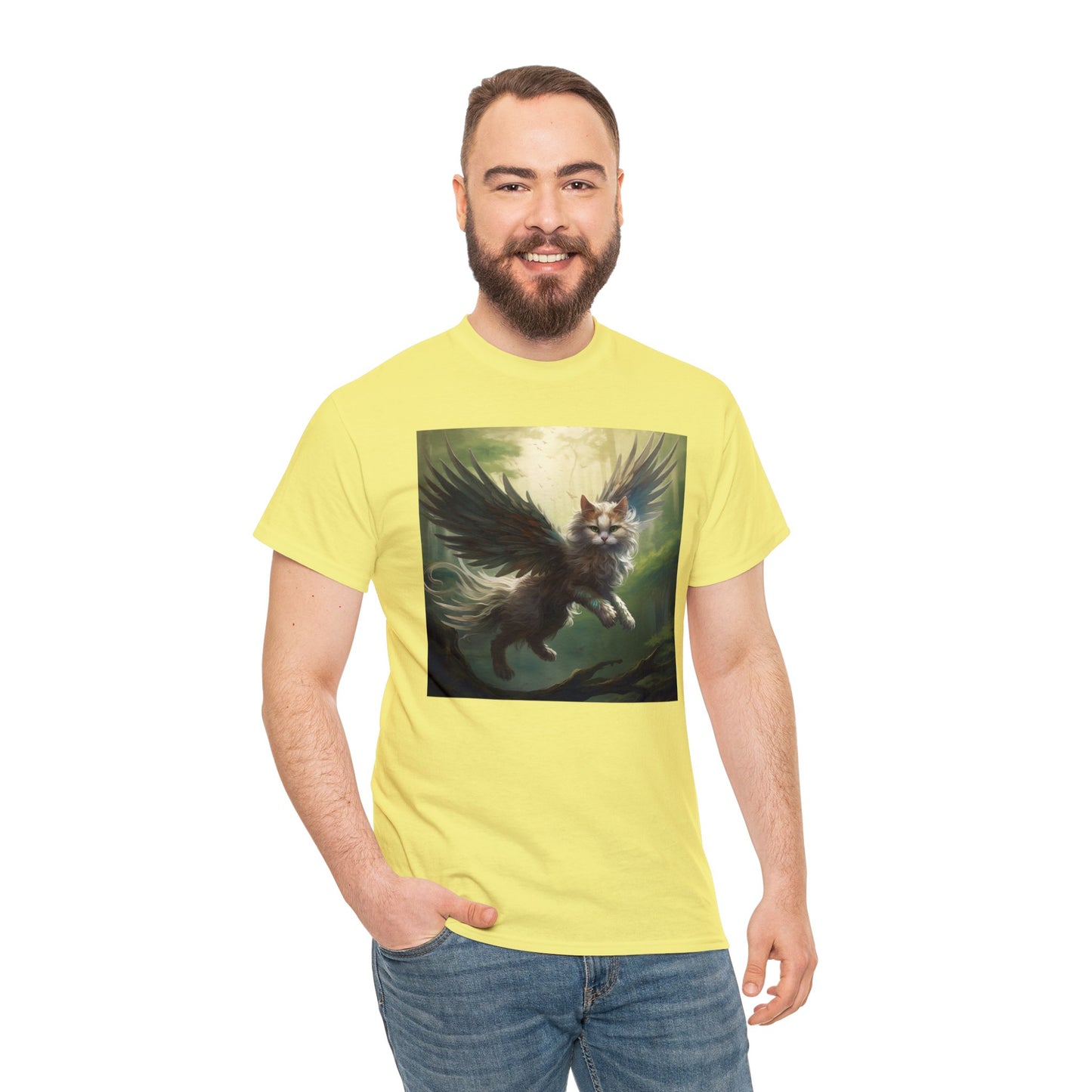 Fantasy Cat Unisex Heavy Cotton Tee