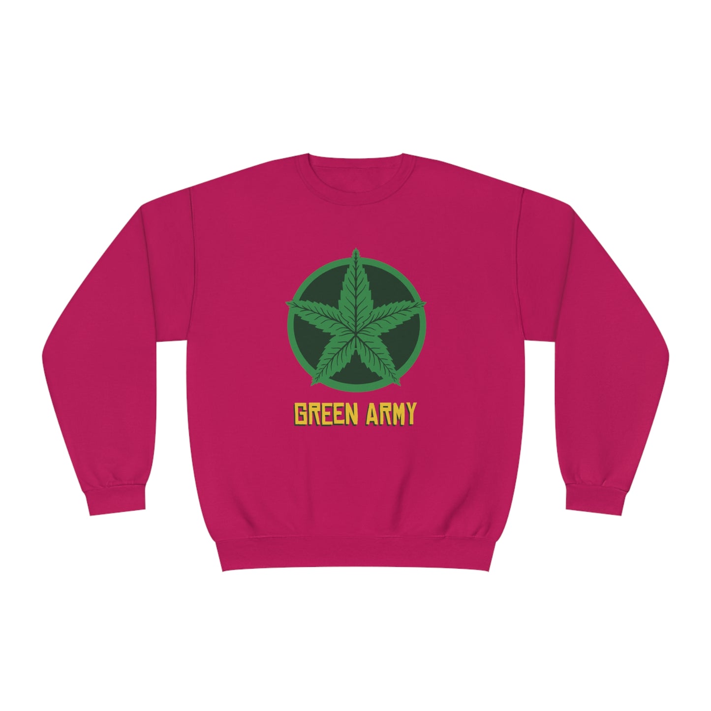 Green Army Star Logo Unisex NuBlend Crewneck Sweatshirt