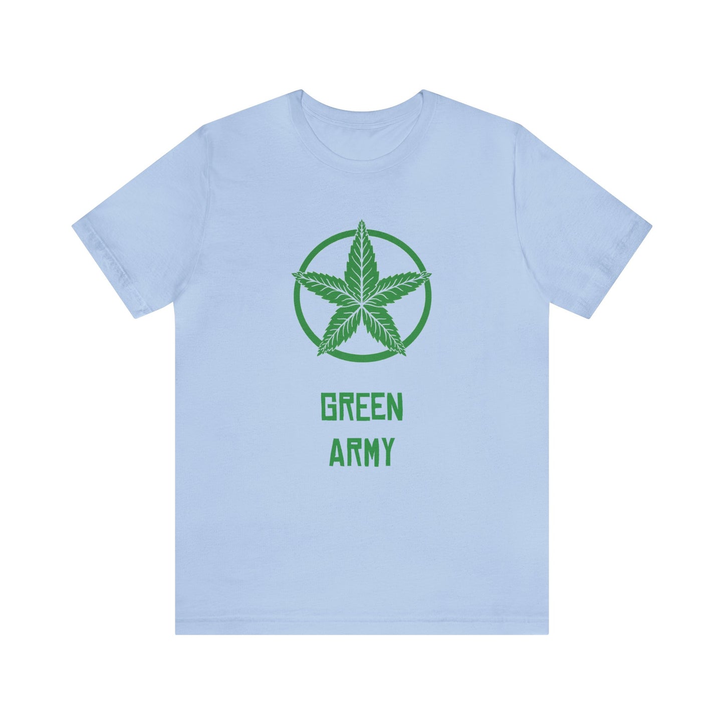 Green Army Star Unisex Jersey Short Sleeve Tee