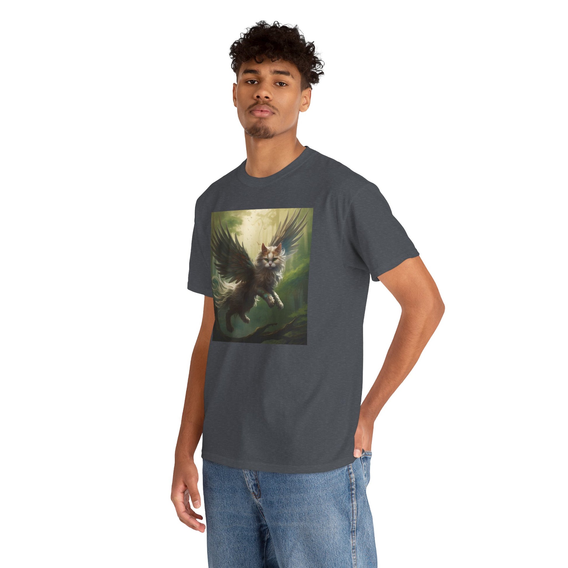 Fantasy Cat Unisex Heavy Cotton Tee