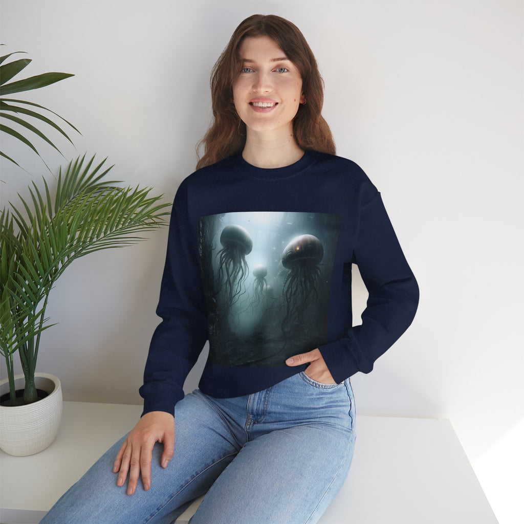 Alien Jellyfish Unisex Heavy Blend Crewneck Sweatshirt