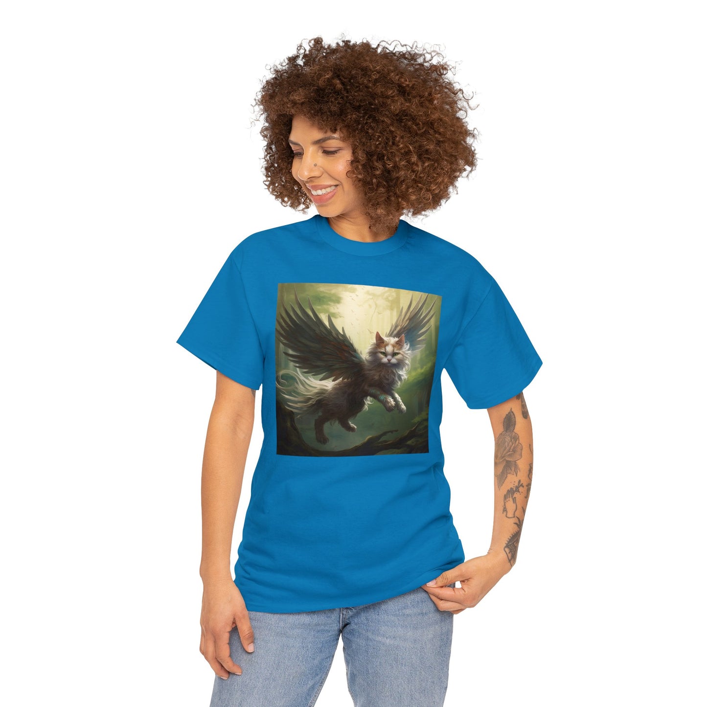 Fantasy Cat Unisex Heavy Cotton Tee