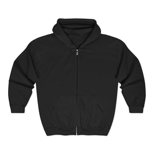 Funny Zip Hoodie — "All My Money I Spent on Booze, The Rest I Just Wasted" Back Graphic