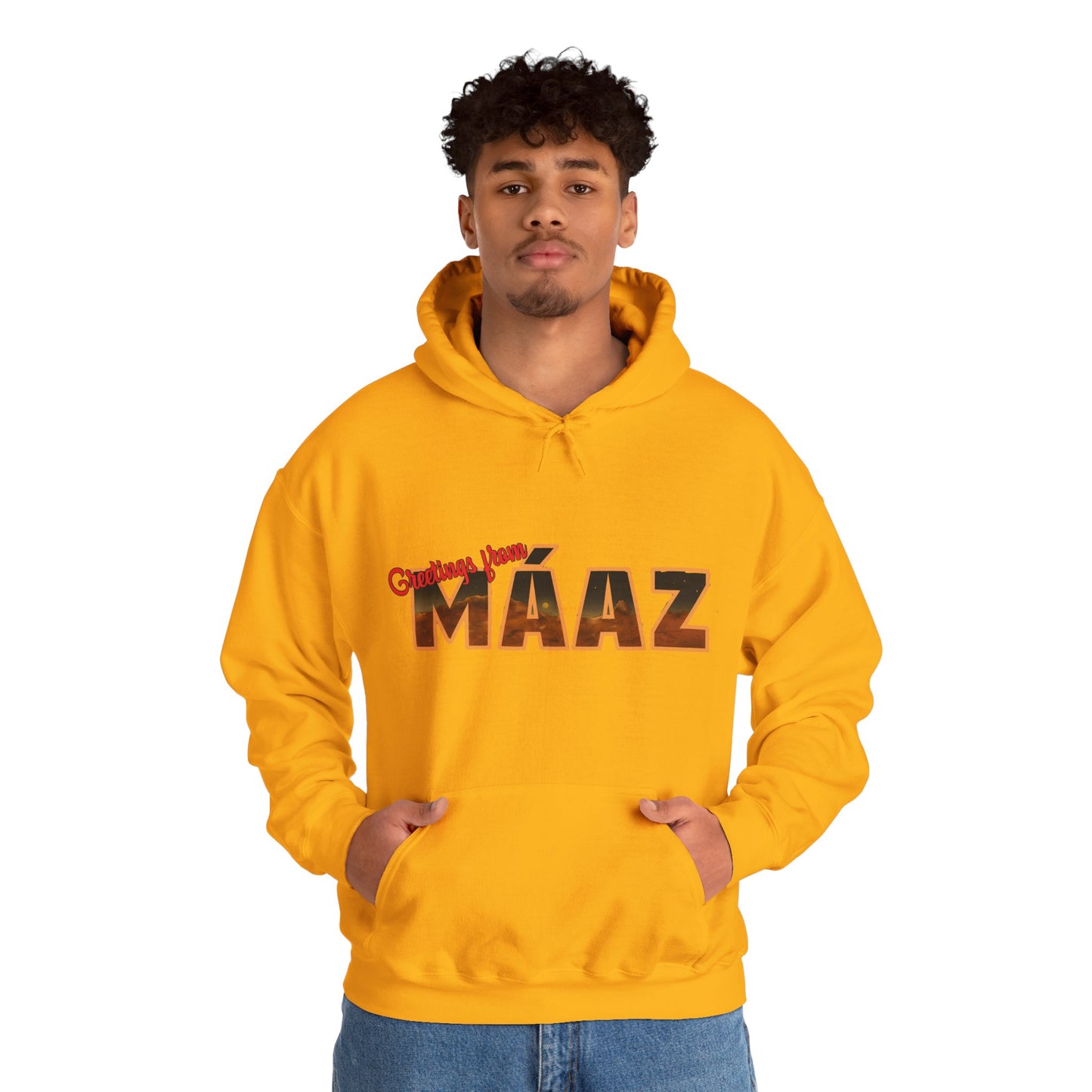 Greetings from Máaz Martians Unisex Heavy Blend Hooded Sweatshirt