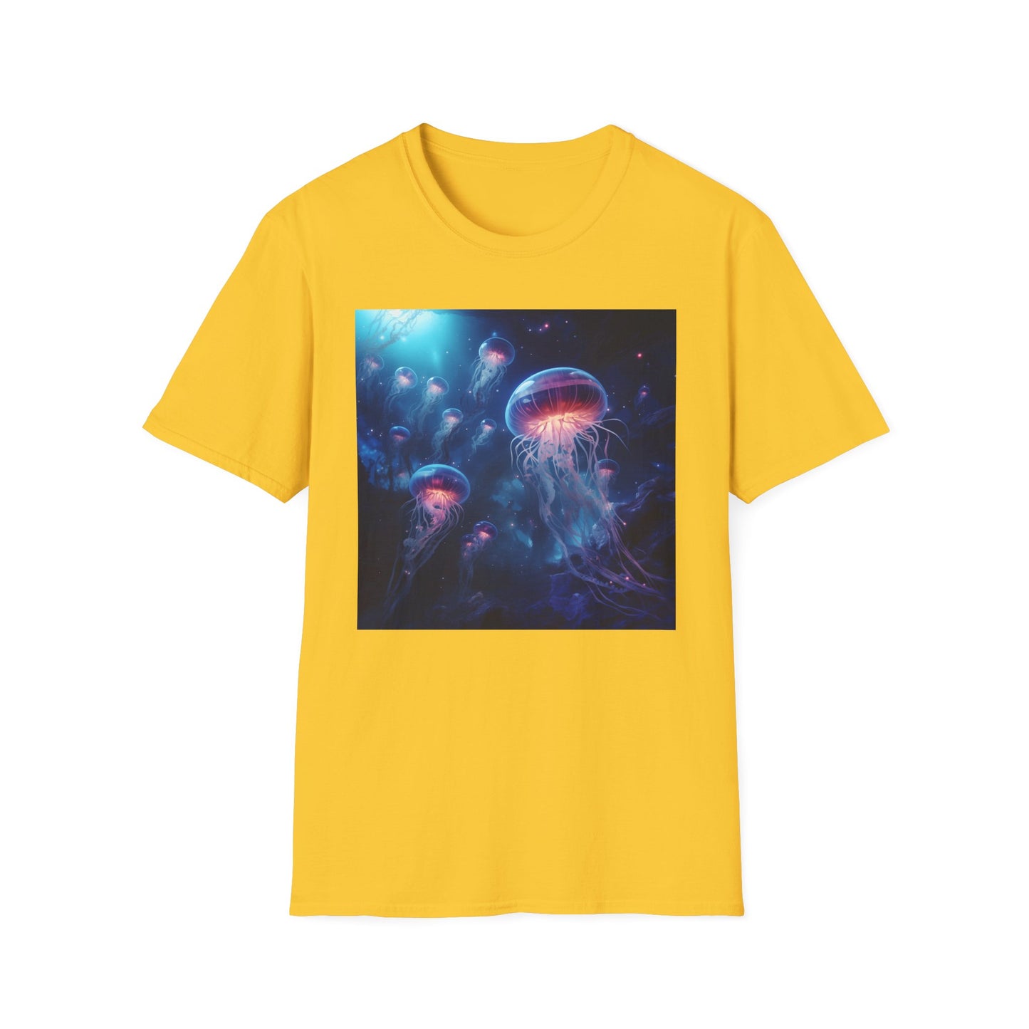 Jellyfish in Space Unisex Softstyle T-Shirt