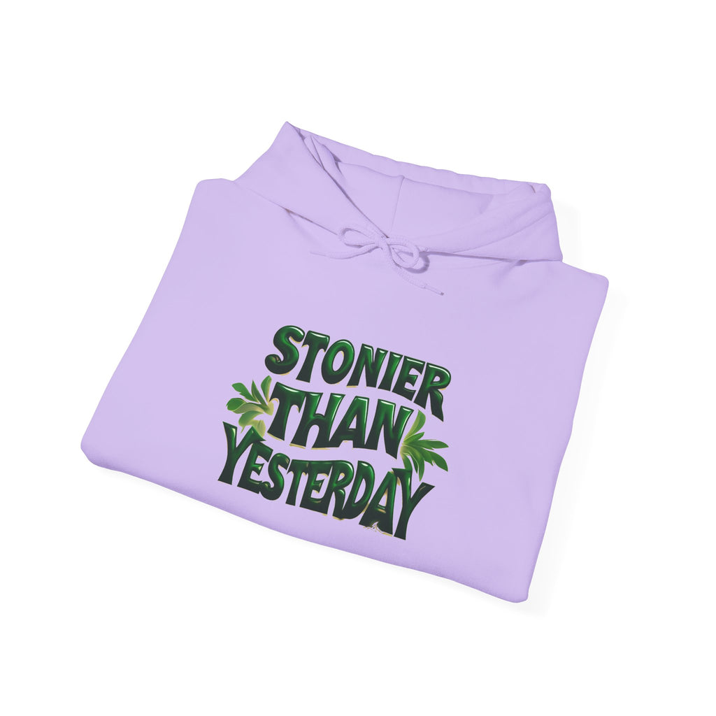 Stoner Vibes Unisex Hooded Sweatshirt - 'Stonier Than Yesterday'