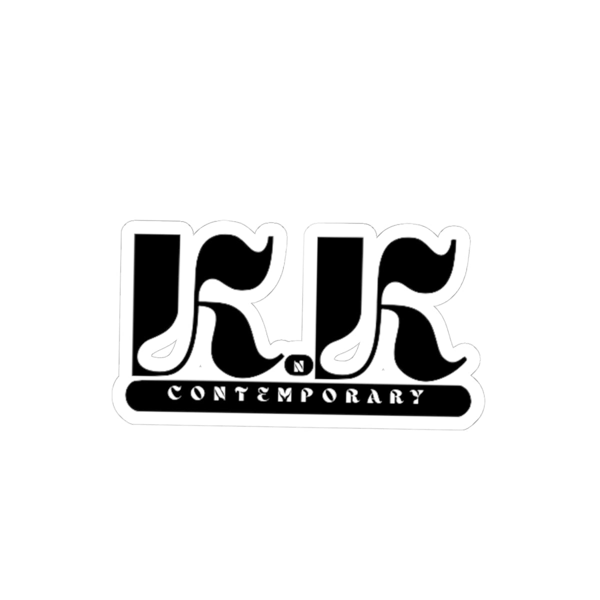 KnK Contemporary Kiss-Cut Stickers - Stylish Vinyl Decals for Laptops & Water Bottles
