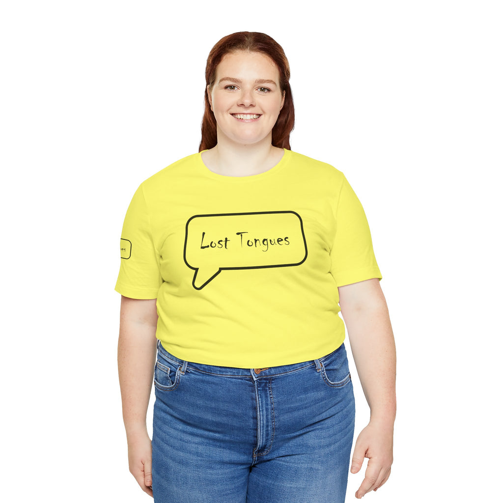 Lost Tongues Unisex Jersey Short Sleeve Tee