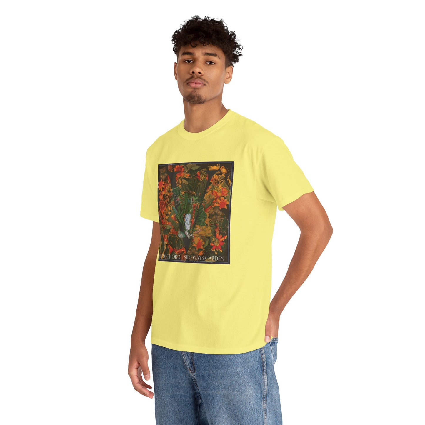 Official Vellochord Sideways Garden Unisex Heavy Cotton Tee