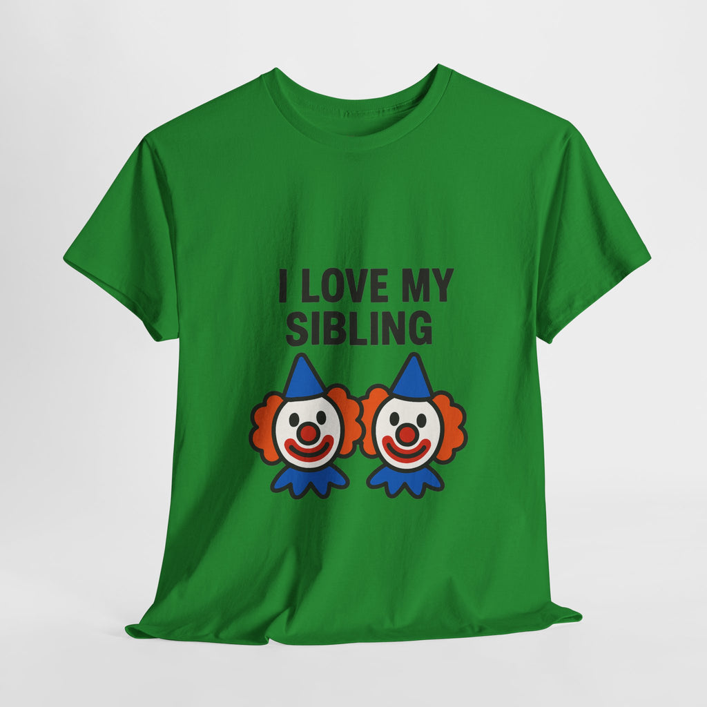 Funny Clown Sibling Love Unisex Cotton Tee
