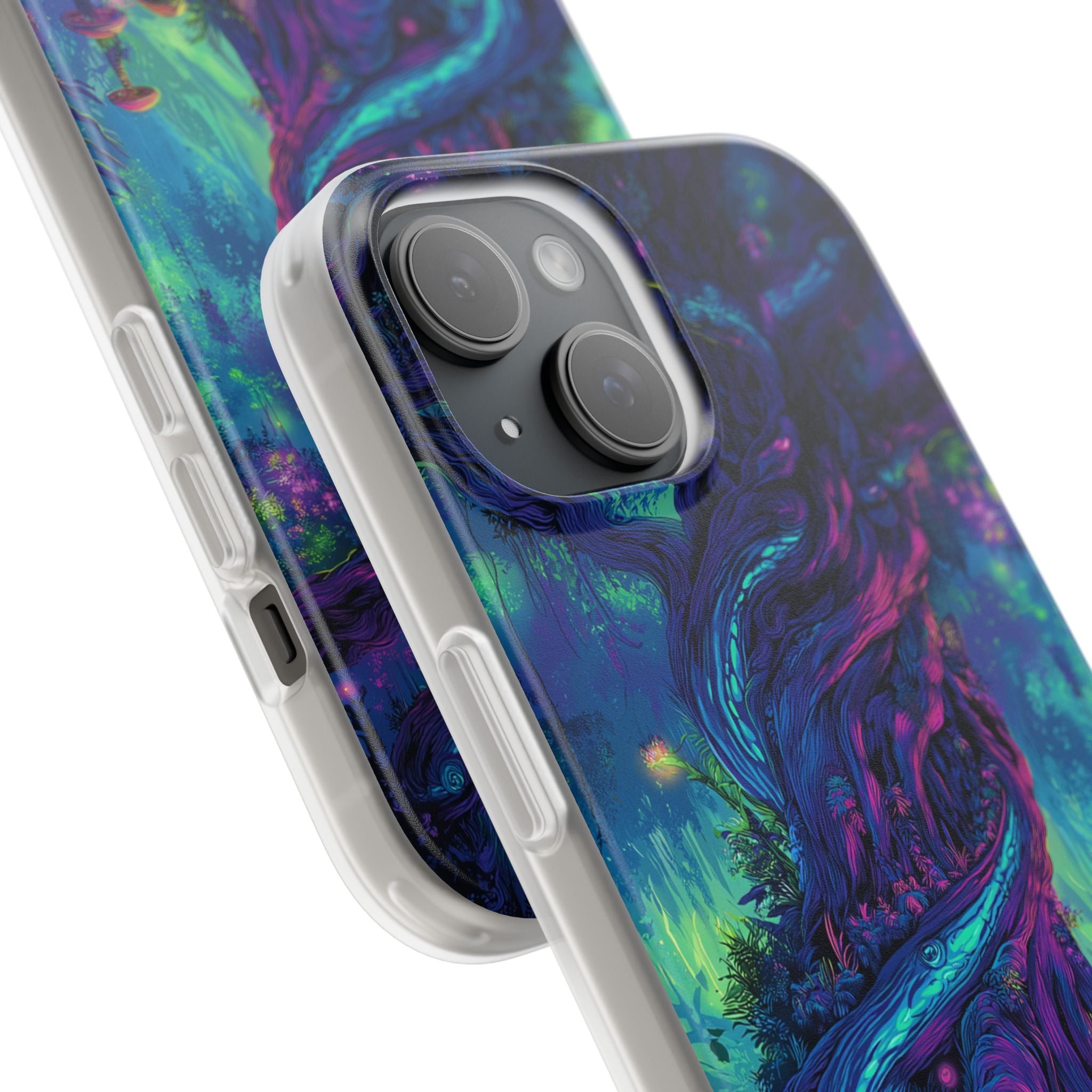 Psychedelic Tree Vibrant Fantasy Flexi Case - Enchanted Forest Design