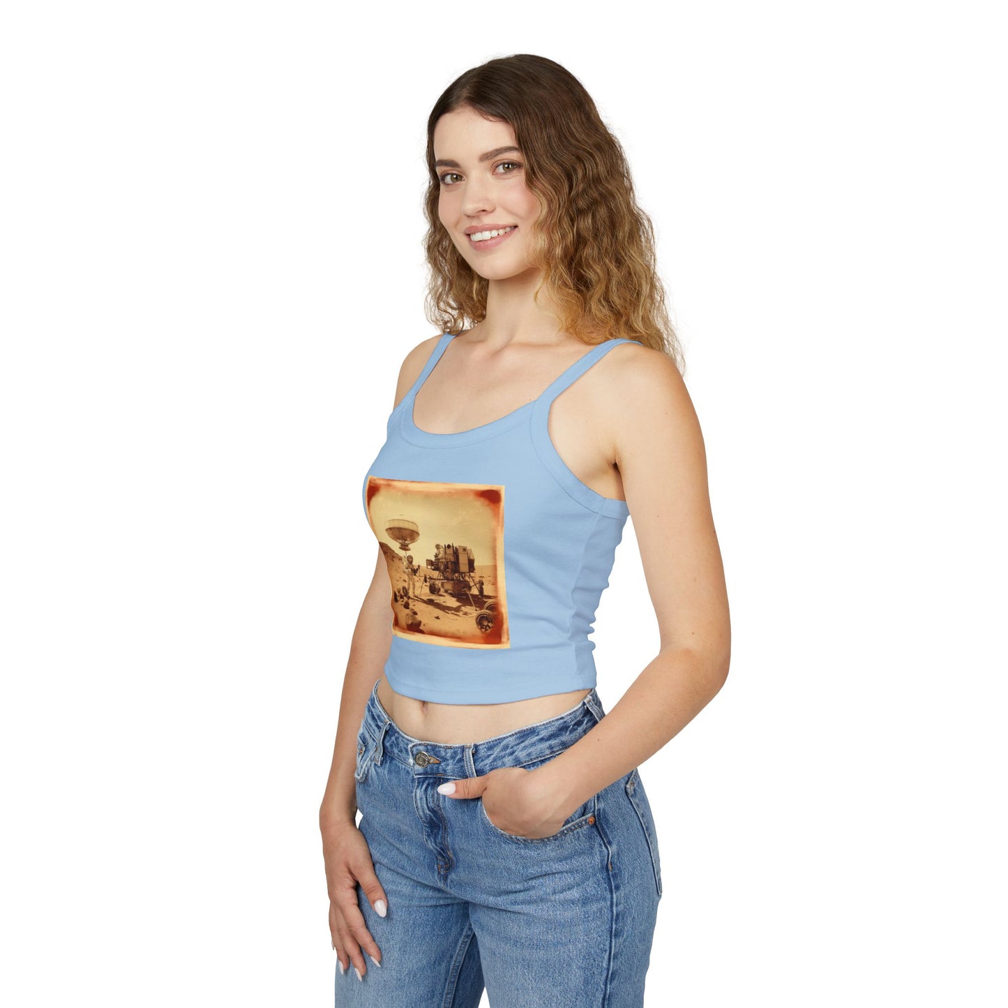 Martian Polaroid Women's Spaghetti Strap Tank Top