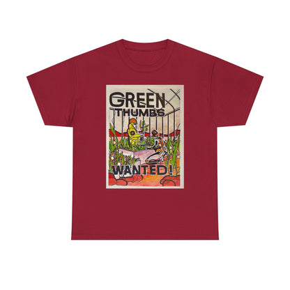 Martian Green Thumbs Unisex Heavy Cotton Tee
