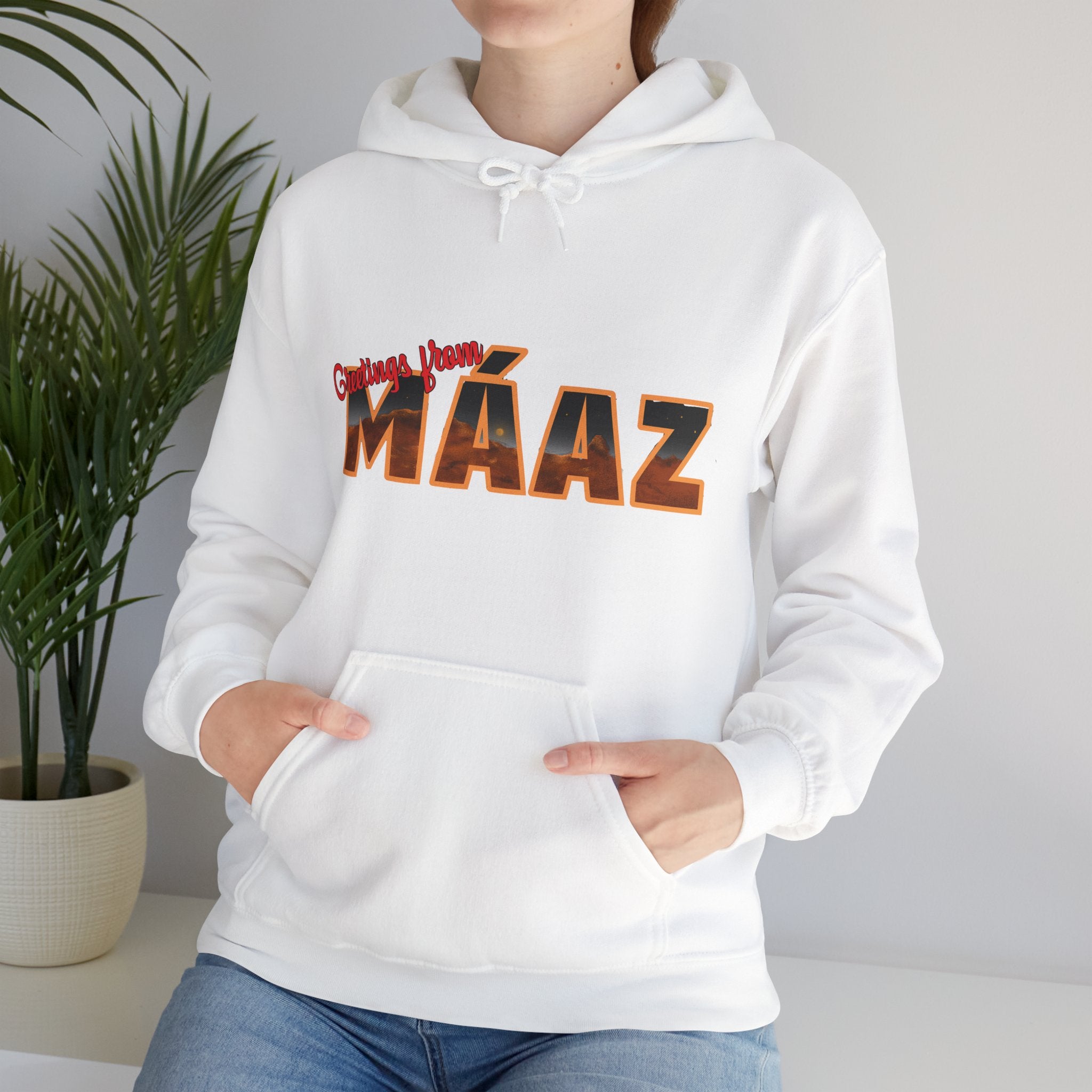 Greetings from Máaz Martians Unisex Heavy Blend Hooded Sweatshirt