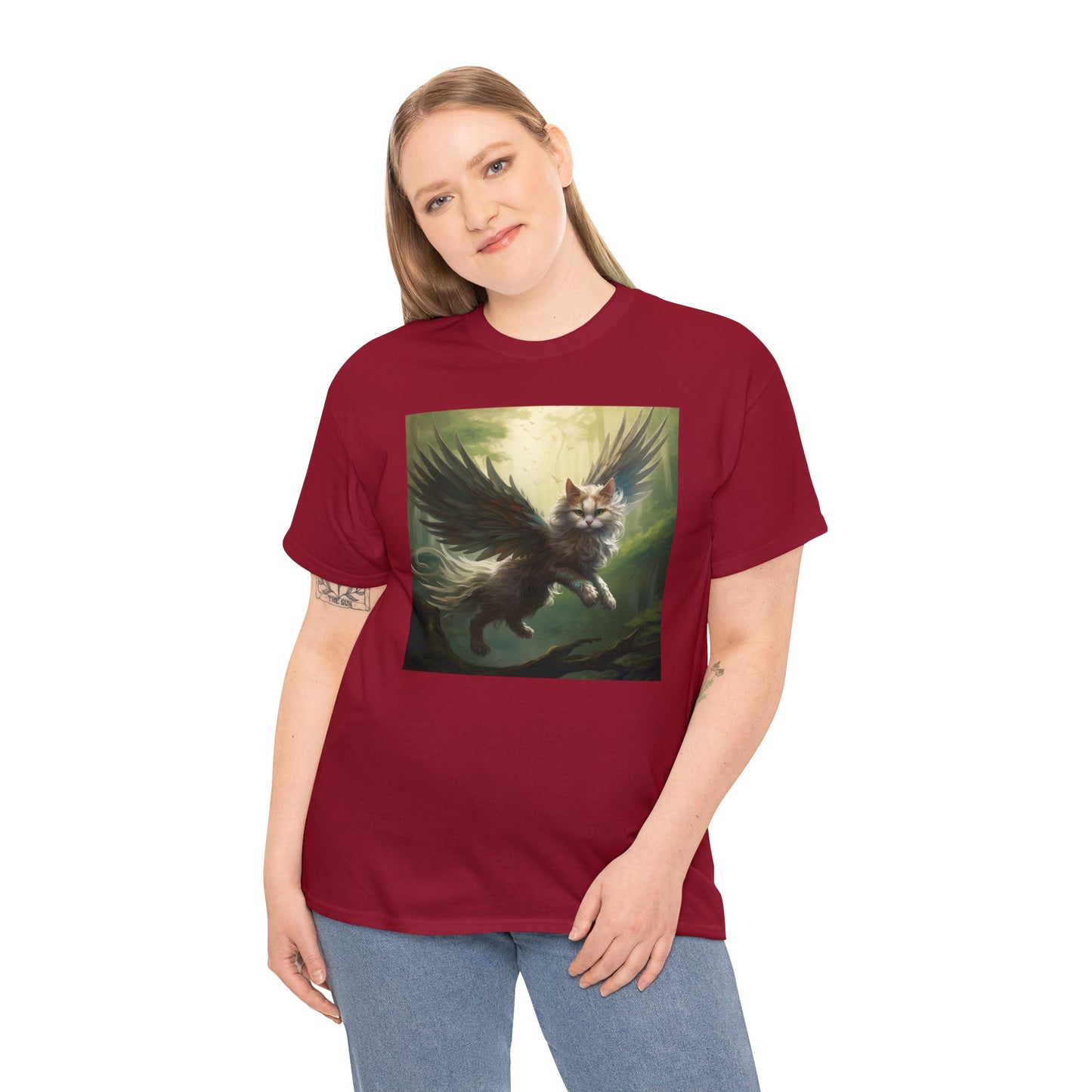 Fantasy Cat Unisex Heavy Cotton Tee