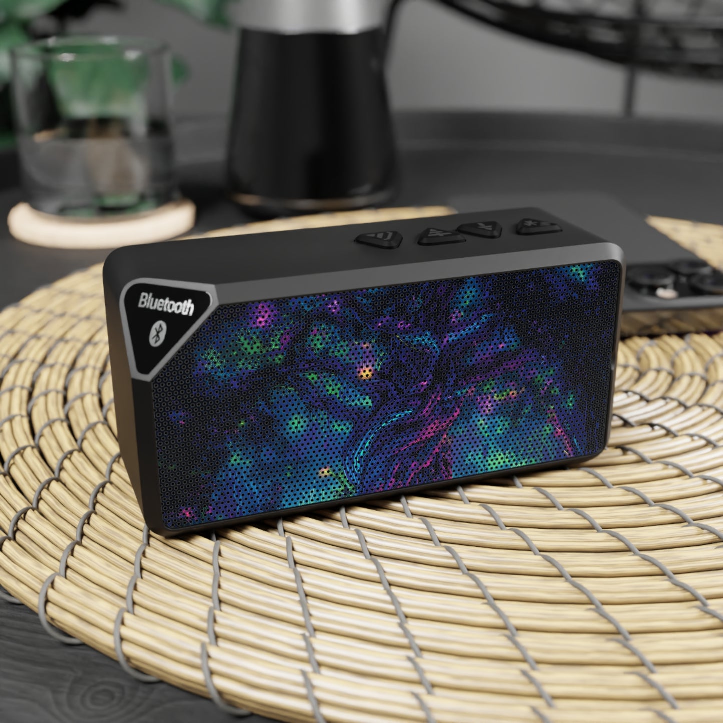 Psychedelic Tree Bluetooth Speaker - Cosmic Audio Experience