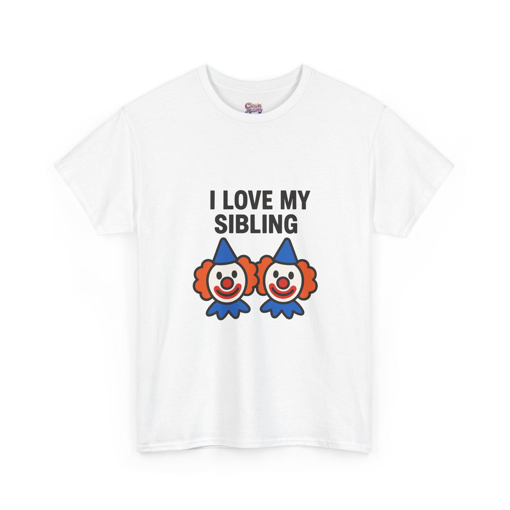 Funny Clown Sibling Love Unisex Cotton Tee