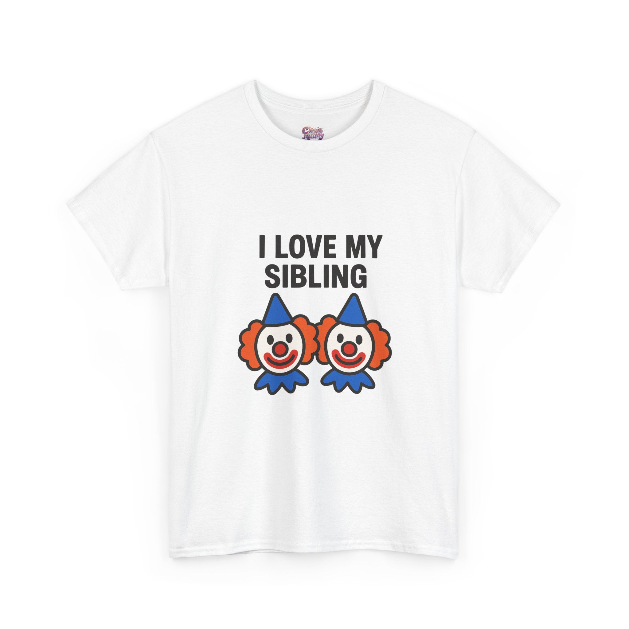Funny Clown Sibling Love Unisex Cotton Tee