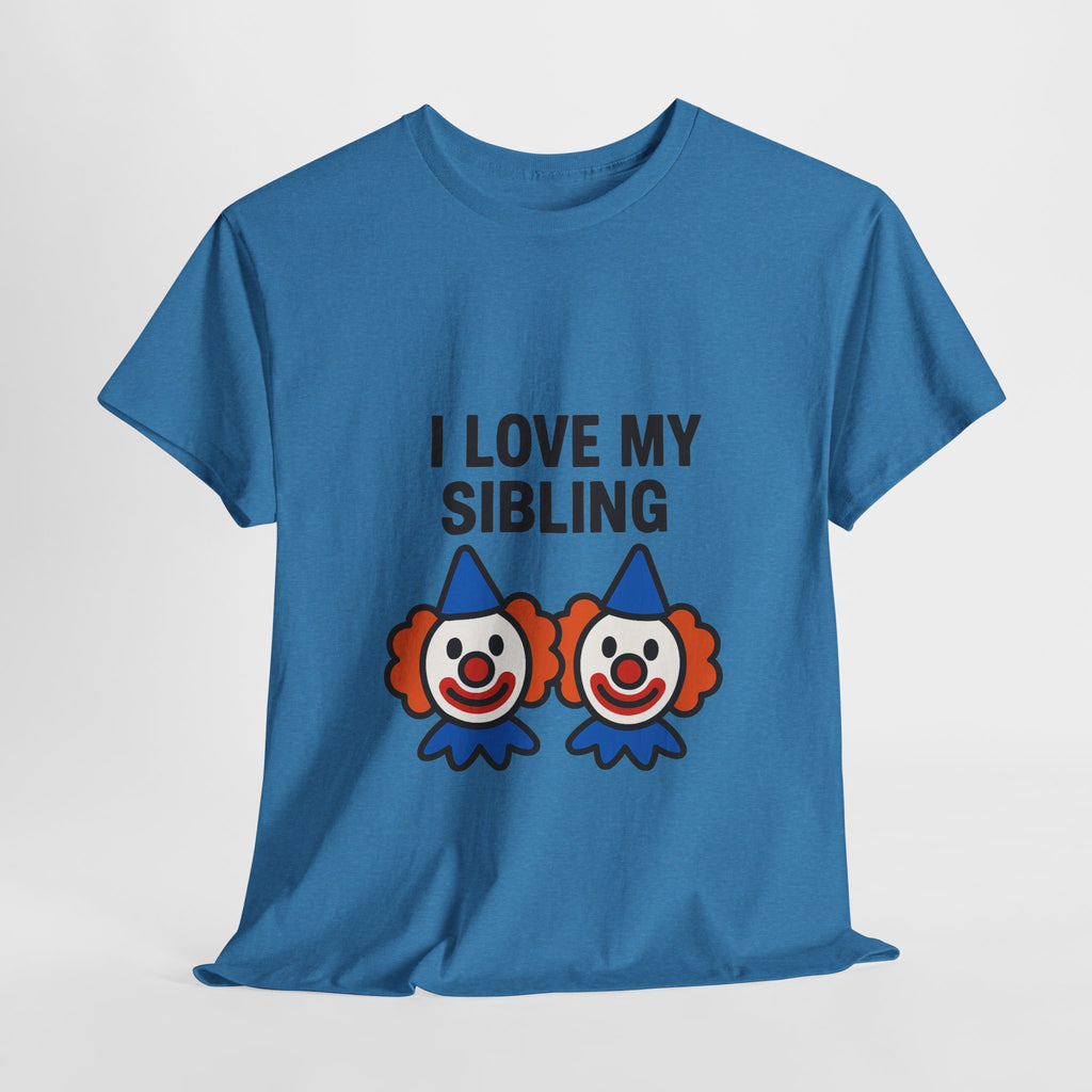 Funny Clown Sibling Love Unisex Cotton Tee