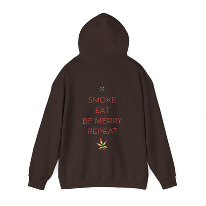 Eat Repeat Holiday Unisex Heavy Blend Hooded Sweatshirt