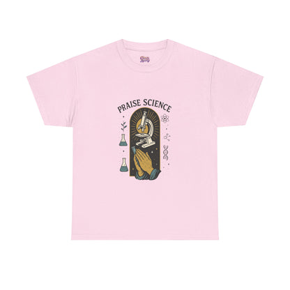 Praise Science Unisex Heavy Cotton Tee - Science Lover's T-Shirt for Educators and Students