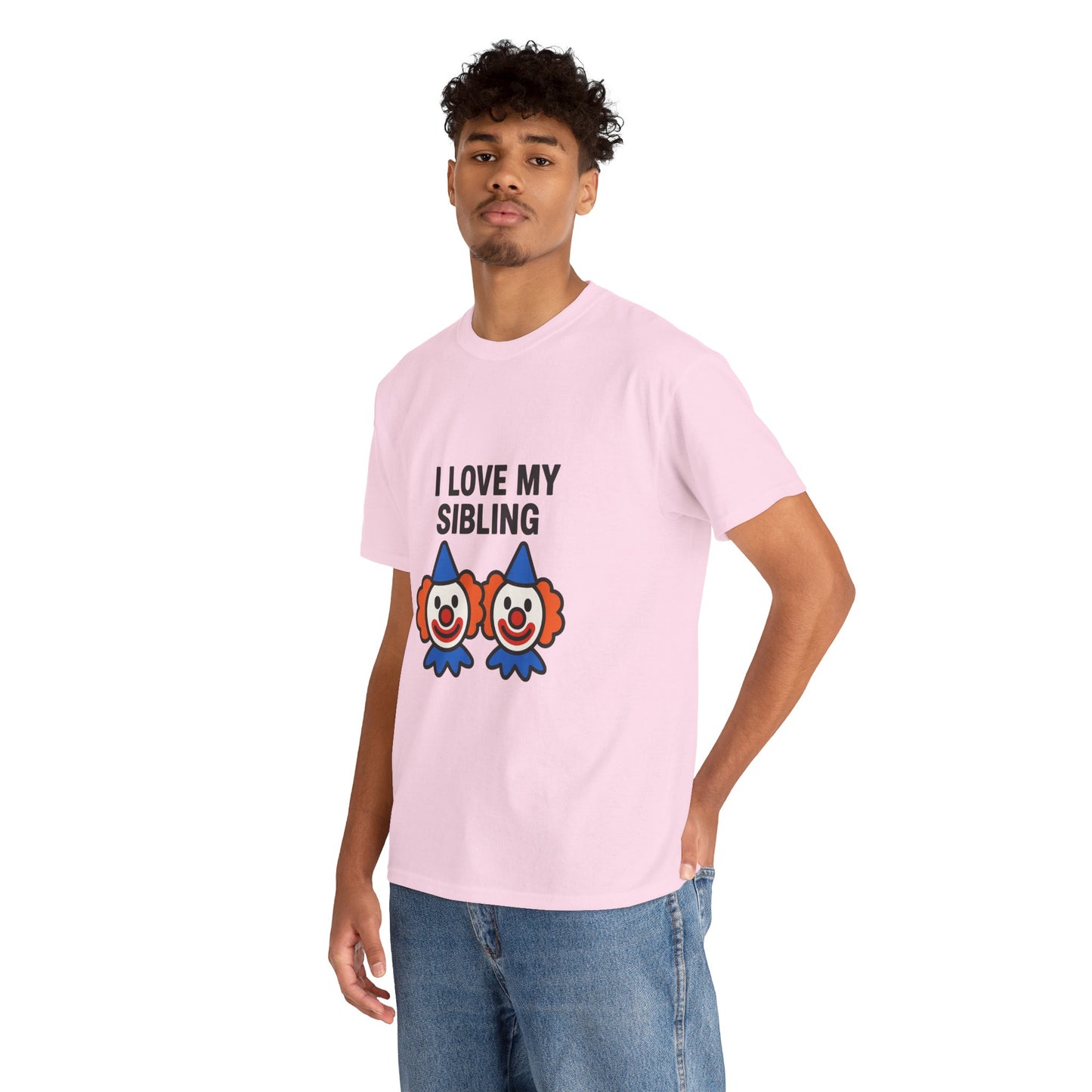 Funny Clown Sibling Love Unisex Cotton Tee
