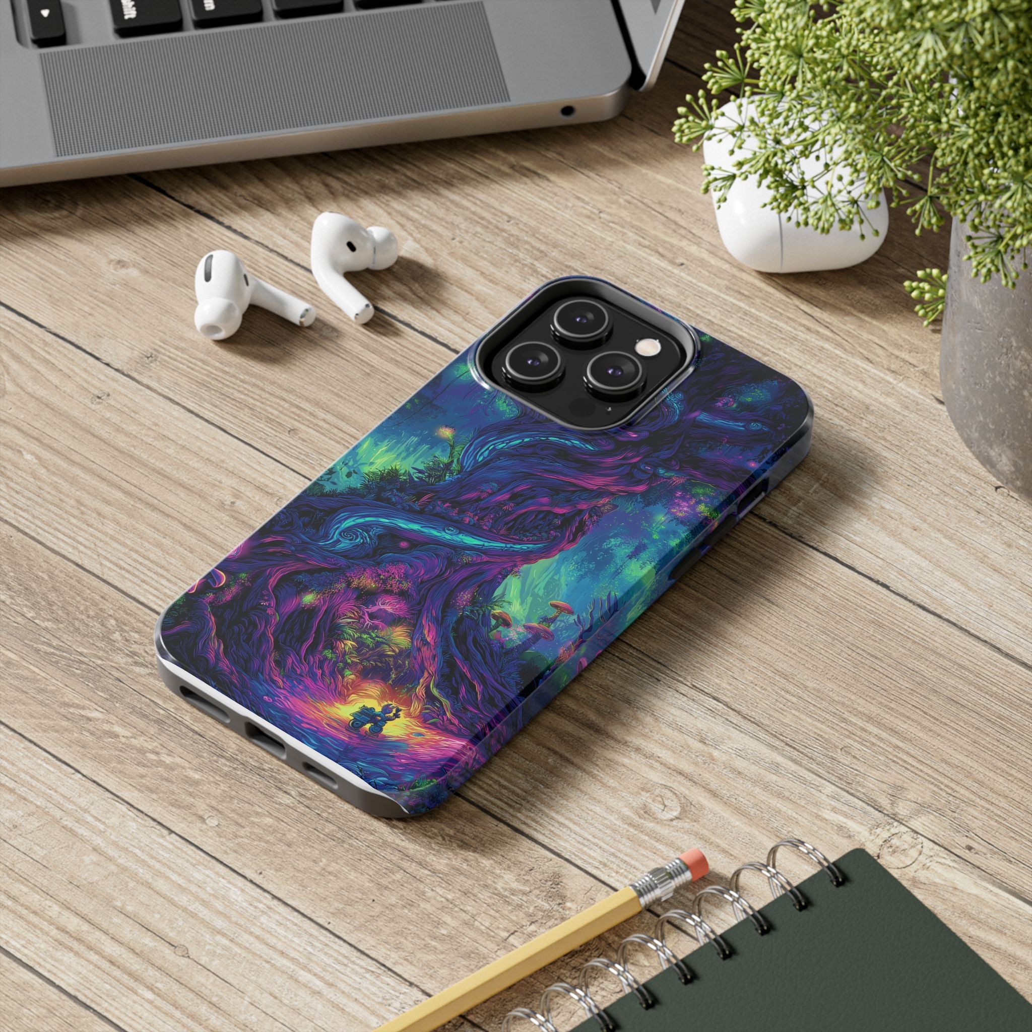 Psychedelic Tree Tough Phone Cases