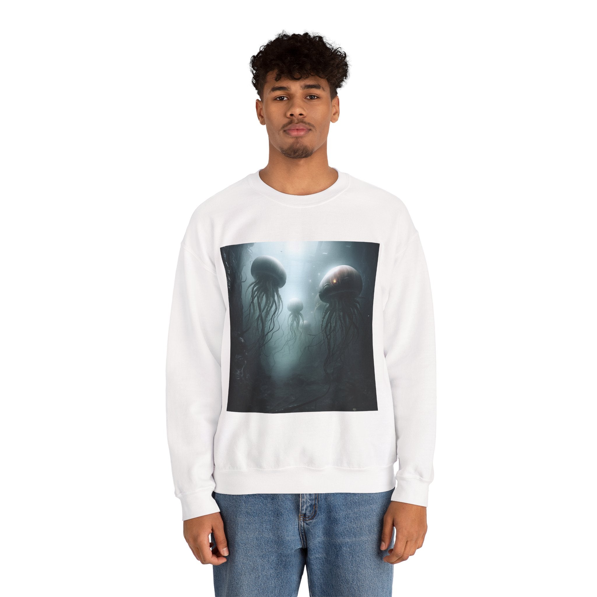 Alien Jellyfish Unisex Heavy Blend Crewneck Sweatshirt