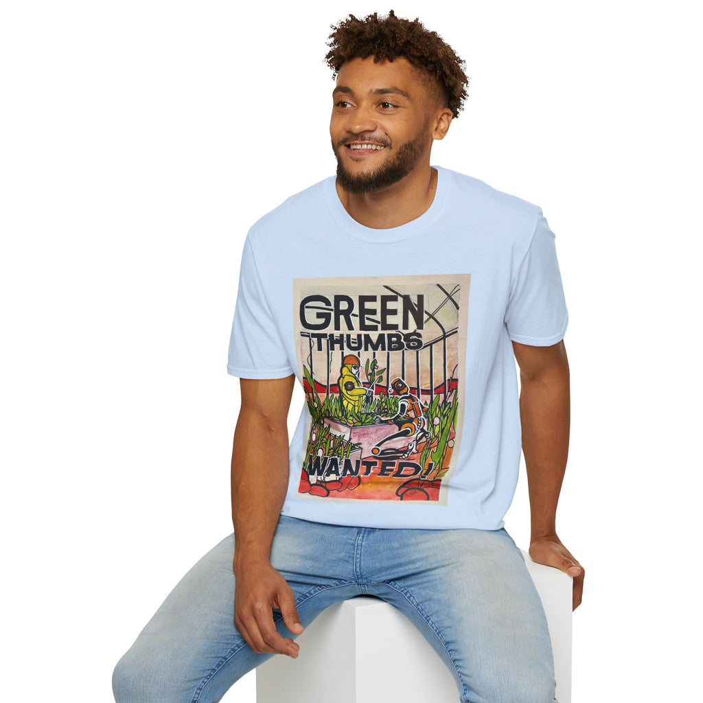 Martian Green Thumbs Unisex Softstyle T-Shirt