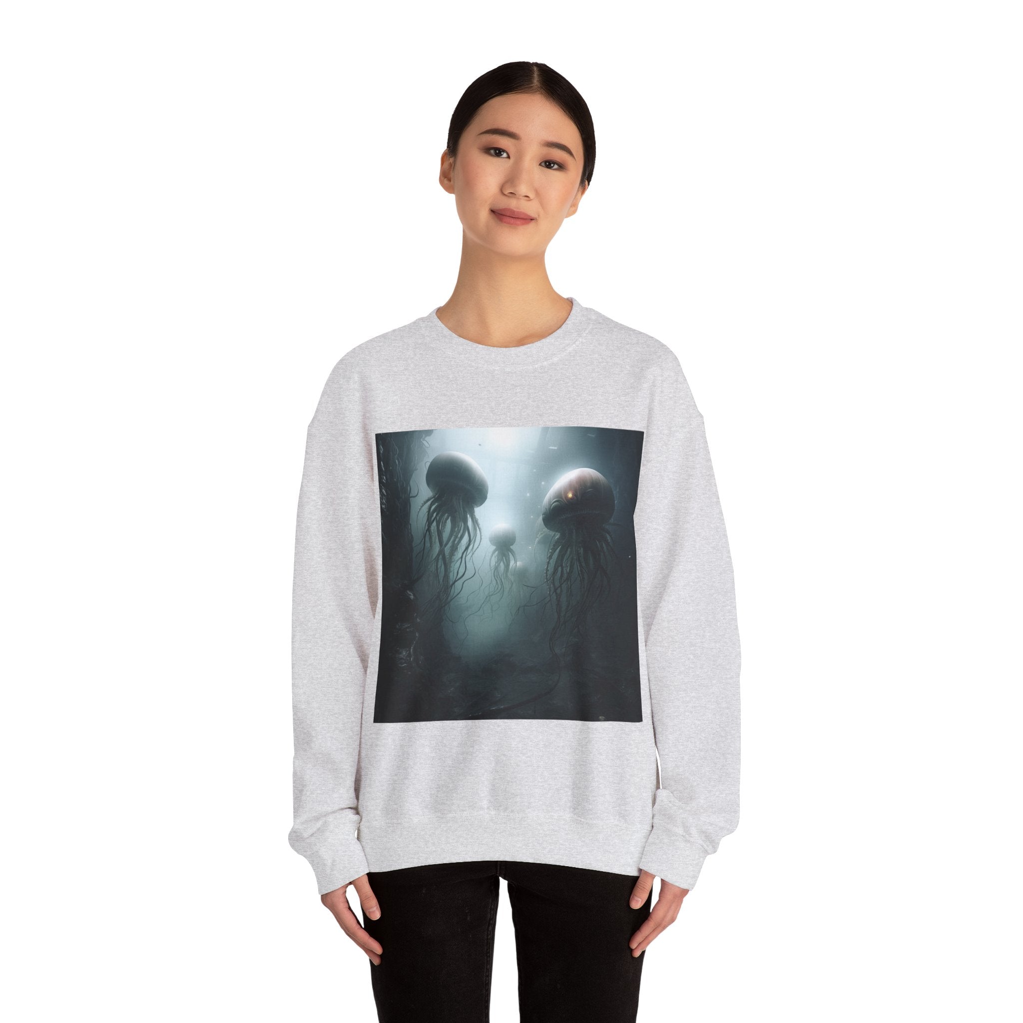 Alien Jellyfish Unisex Heavy Blend Crewneck Sweatshirt