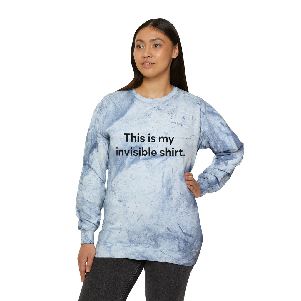 Invisible Shirt Crewneck Sweatshirt - Unique Gift for Fashion Lovers & Fun Occasions