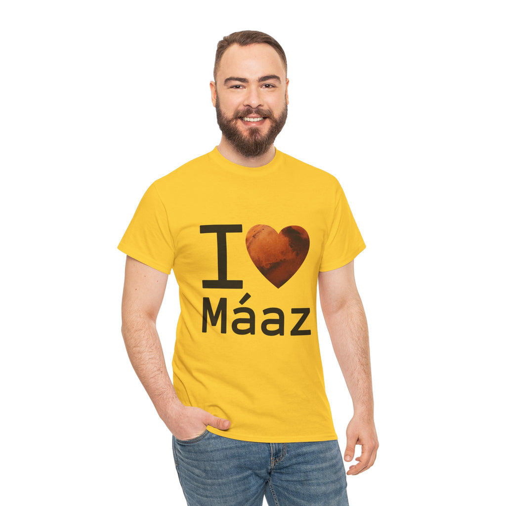 I Love Mars Unisex Heavy Cotton Tee