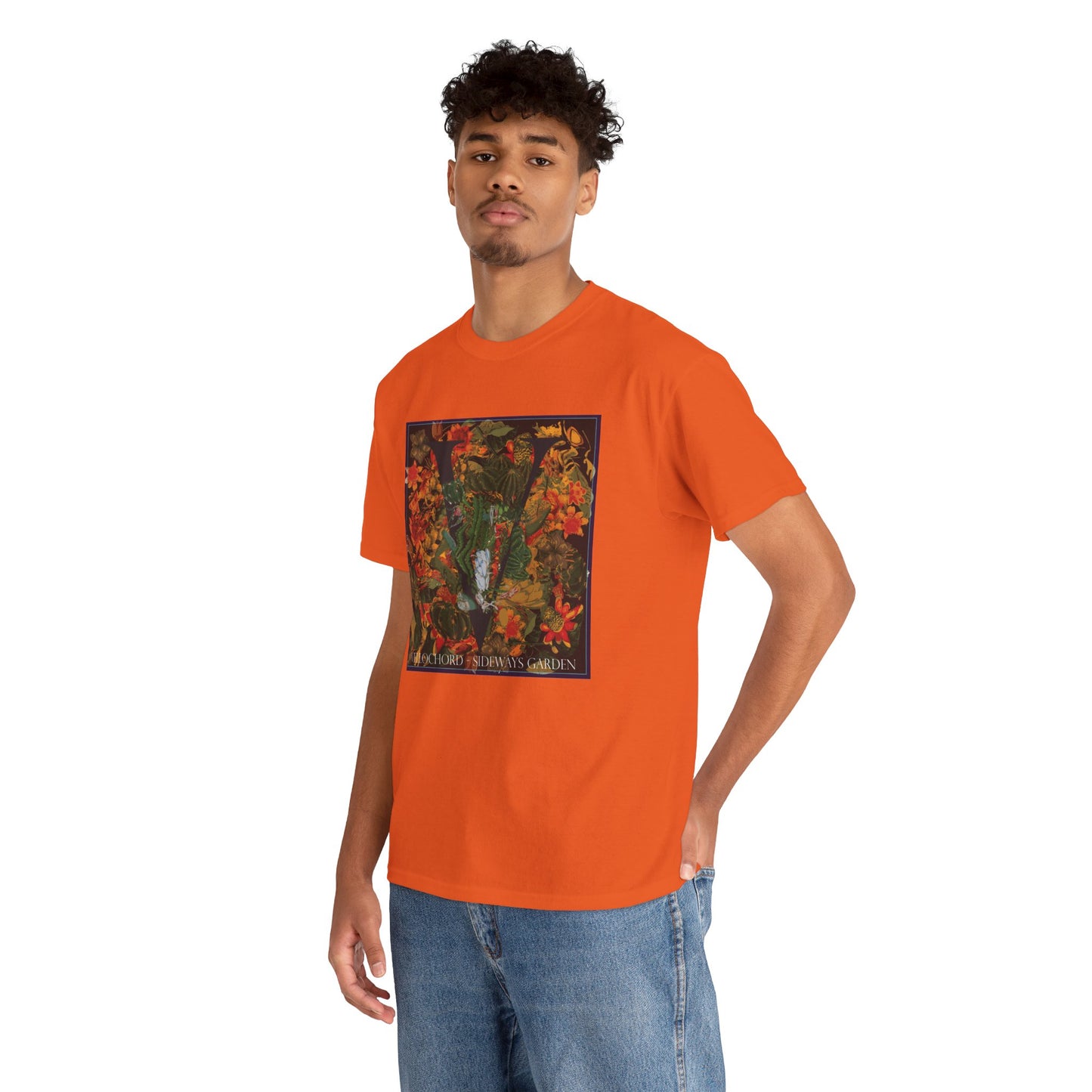 Official Vellochord Sideways Garden Unisex Heavy Cotton Tee