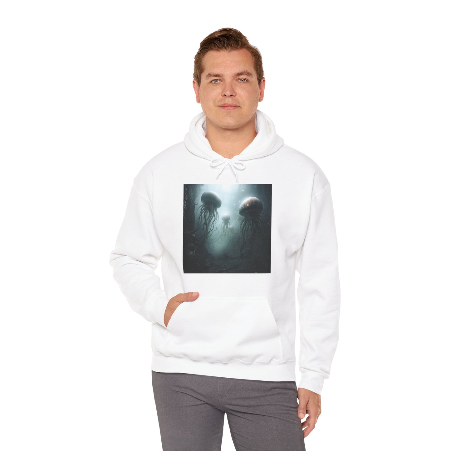 Alien Jellyfish Unisex Heavy Blend Hooded Sweatshirt