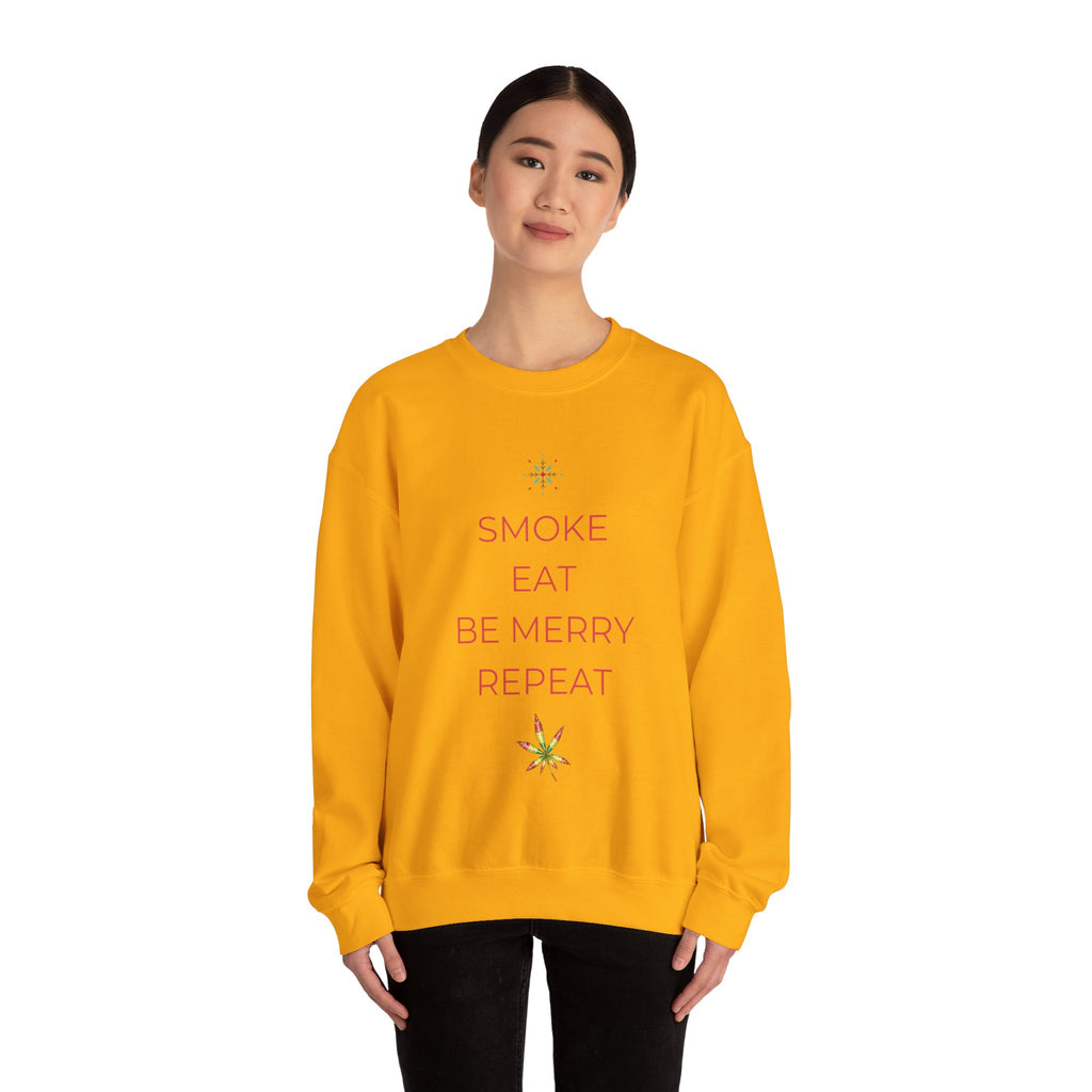 Eat Repeat Holiday Unisex Heavy Blend Crewneck Sweatshirt