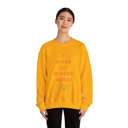 Eat Repeat Holiday Unisex Heavy Blend Crewneck Sweatshirt