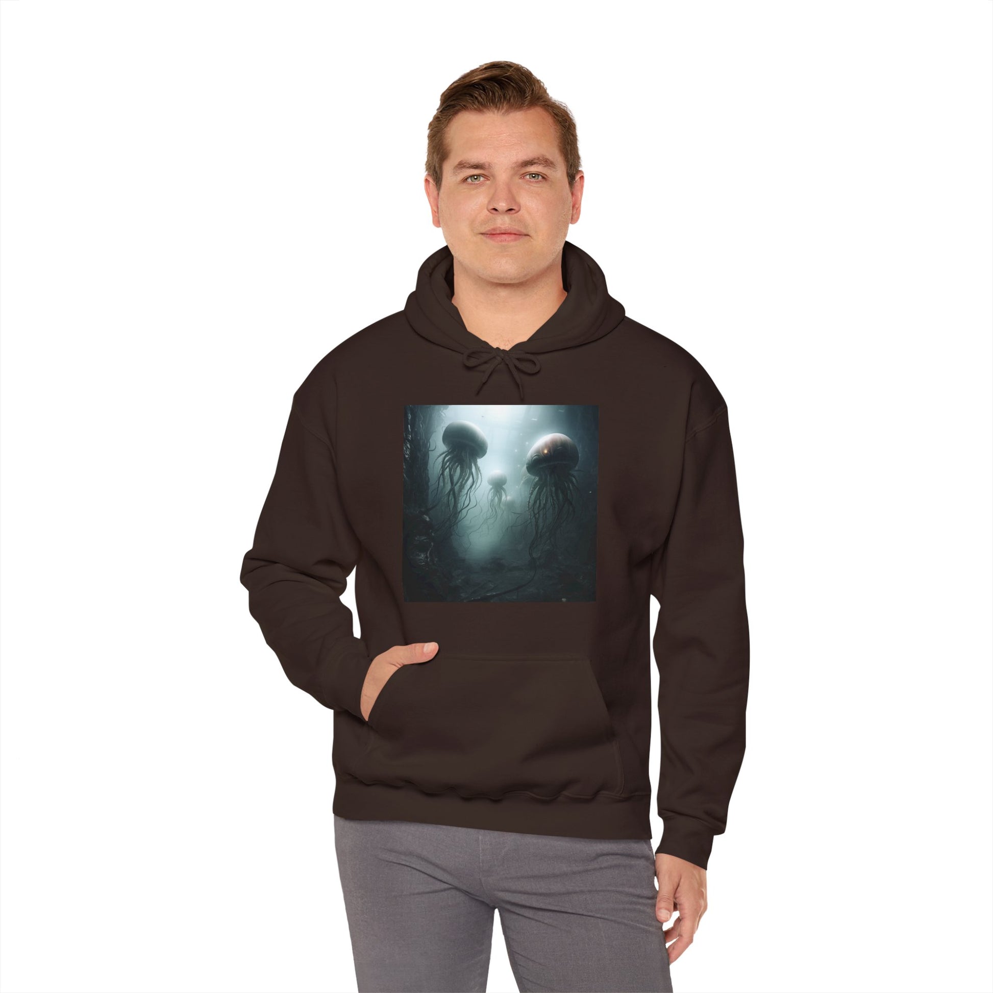 Alien Jellyfish Unisex Heavy Blend Hooded Sweatshirt