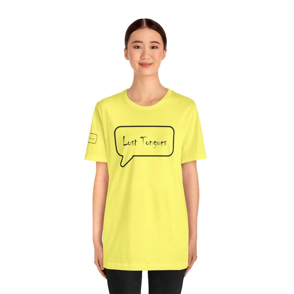 Lost Tongues Unisex Jersey Short Sleeve Tee
