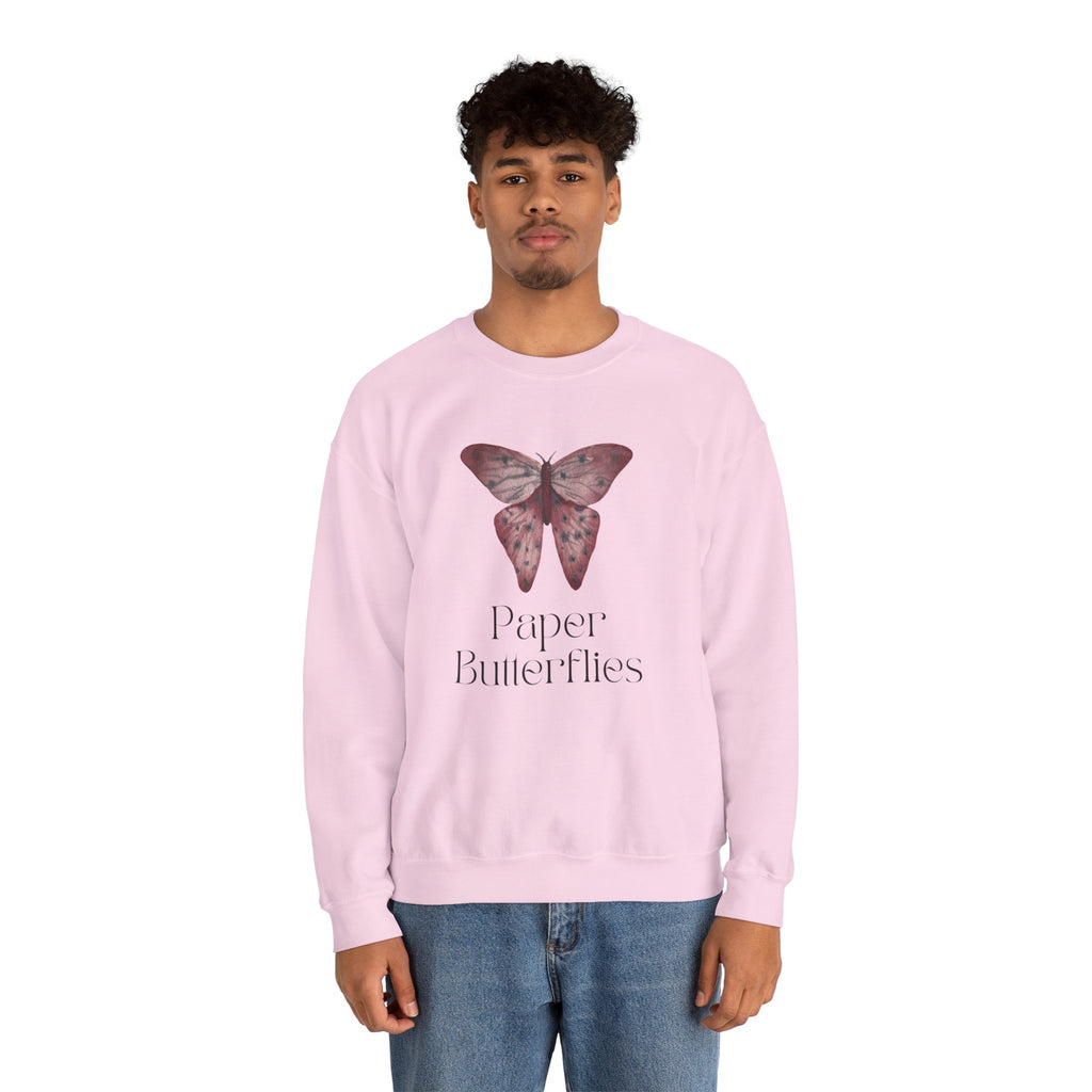 Paper Butterflies Unisex Heavy Blend Crewneck Sweatshirt