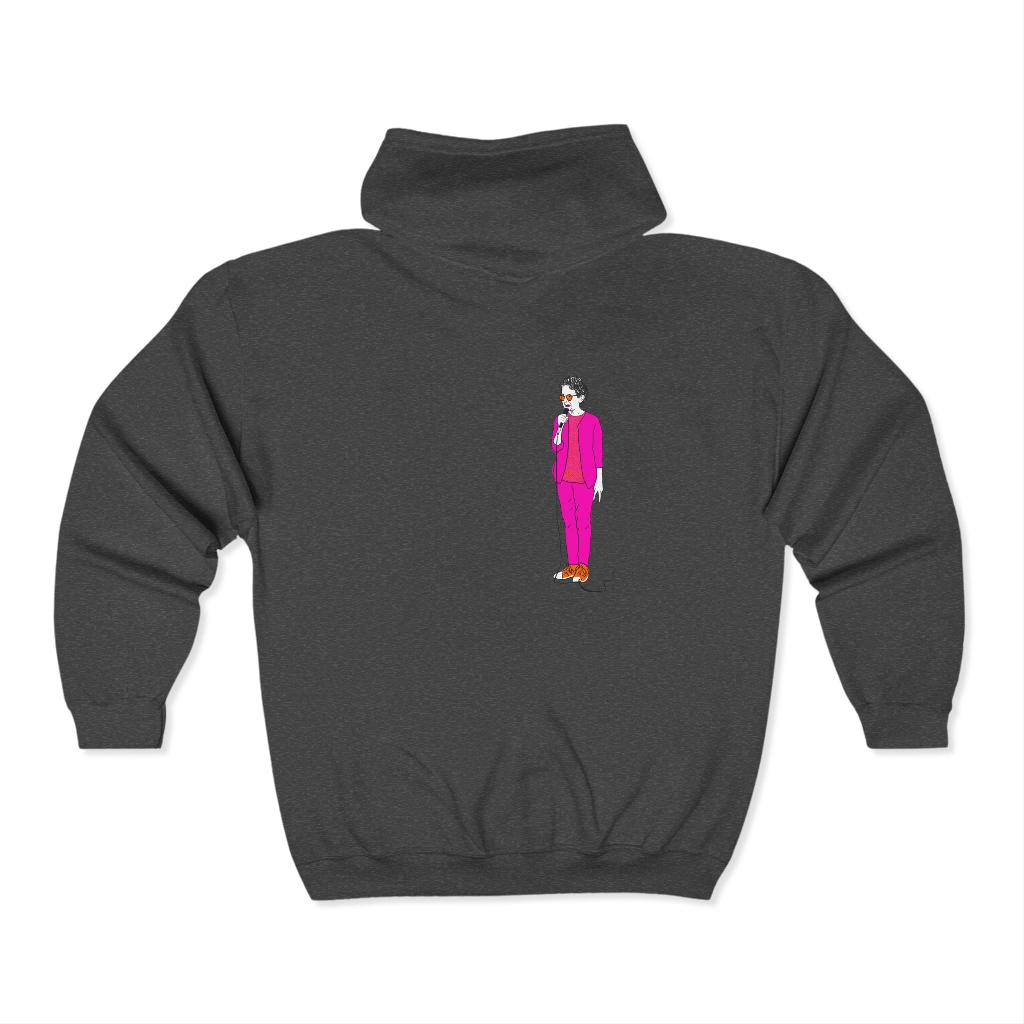 Draw and Guffaw Loren K Little Old Lesbian Unisex Heavy Blend Full Zip Hooded Sweatshirt