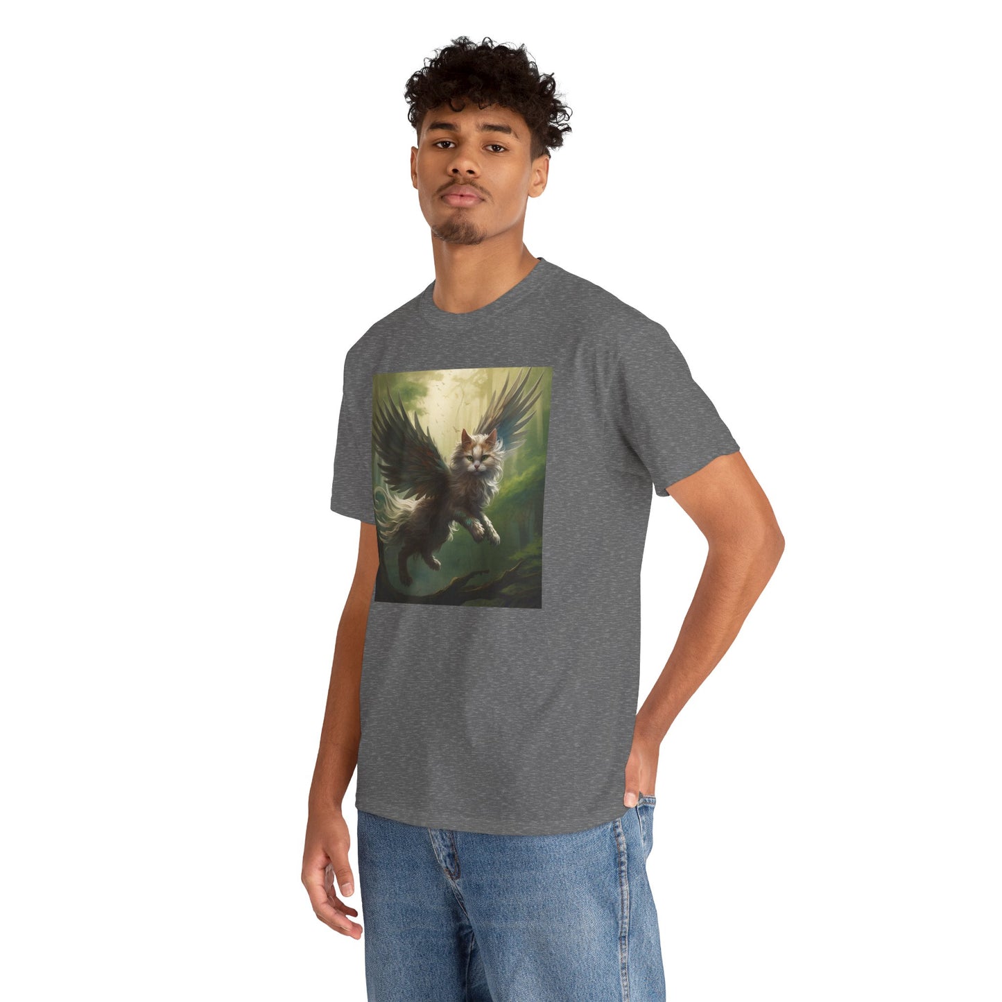 Fantasy Cat Unisex Heavy Cotton Tee