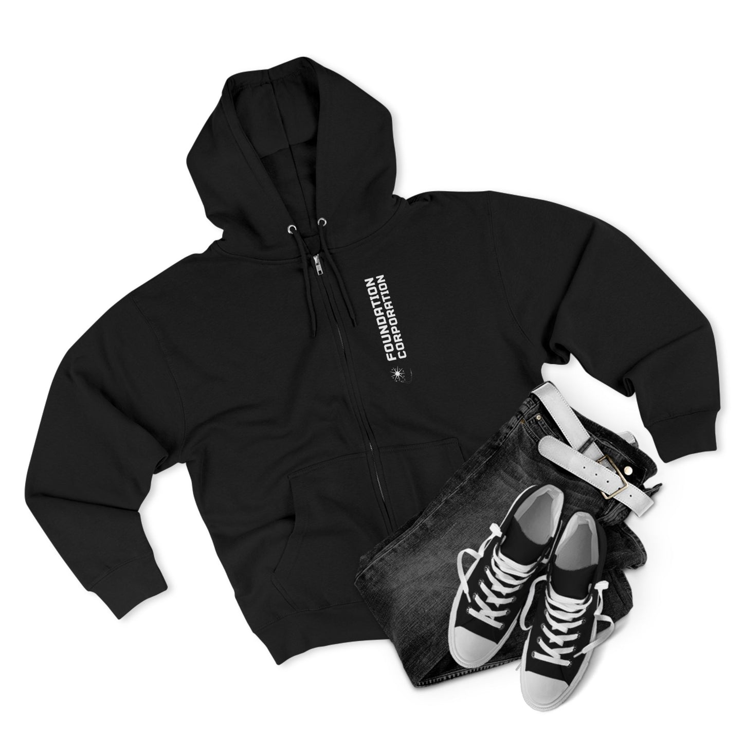 FC Màaz African Zip Hoodie — Vintage Astronauts Graphic Zip-Up Hoodie