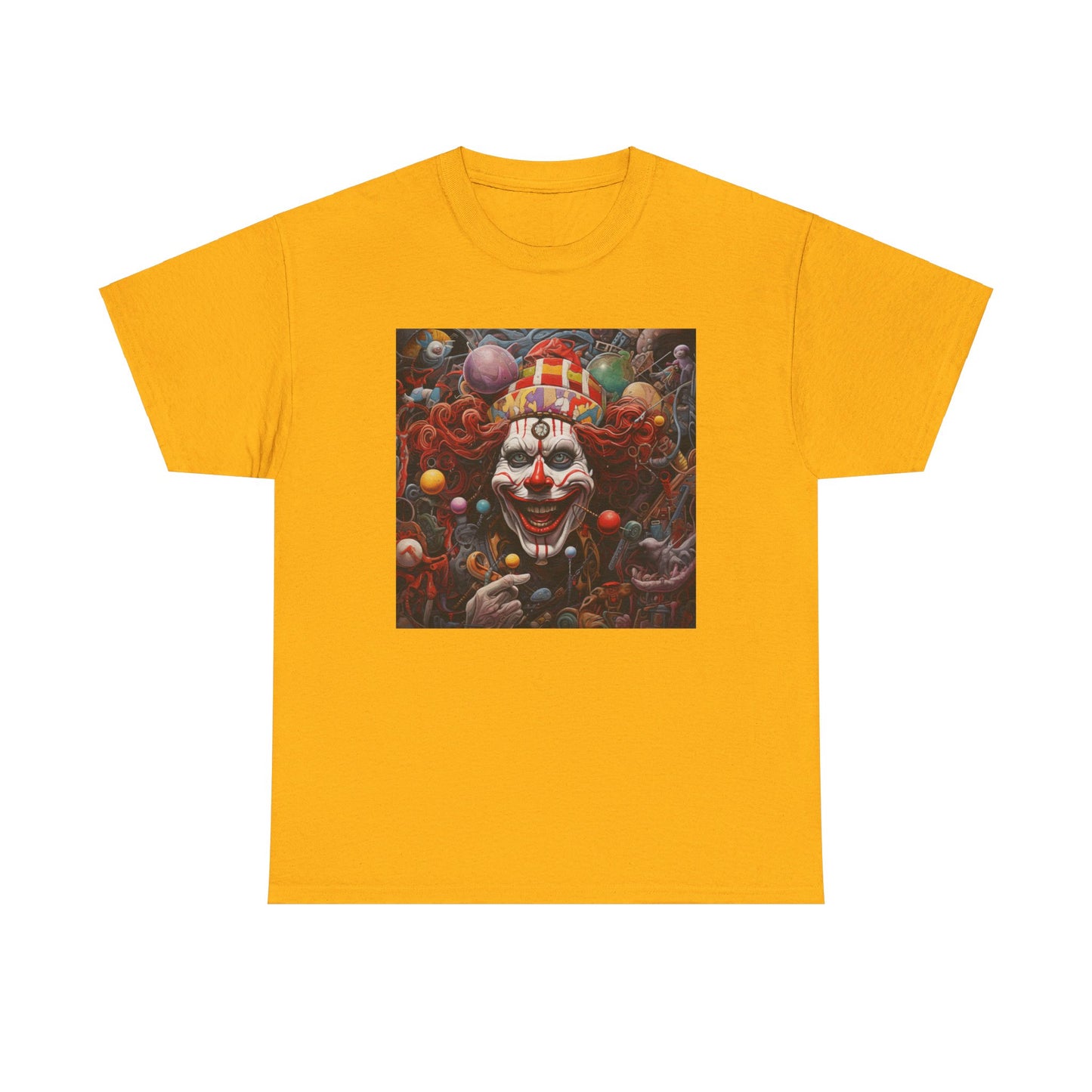 Clown Mutiny Face Unisex Heavy Cotton Tee