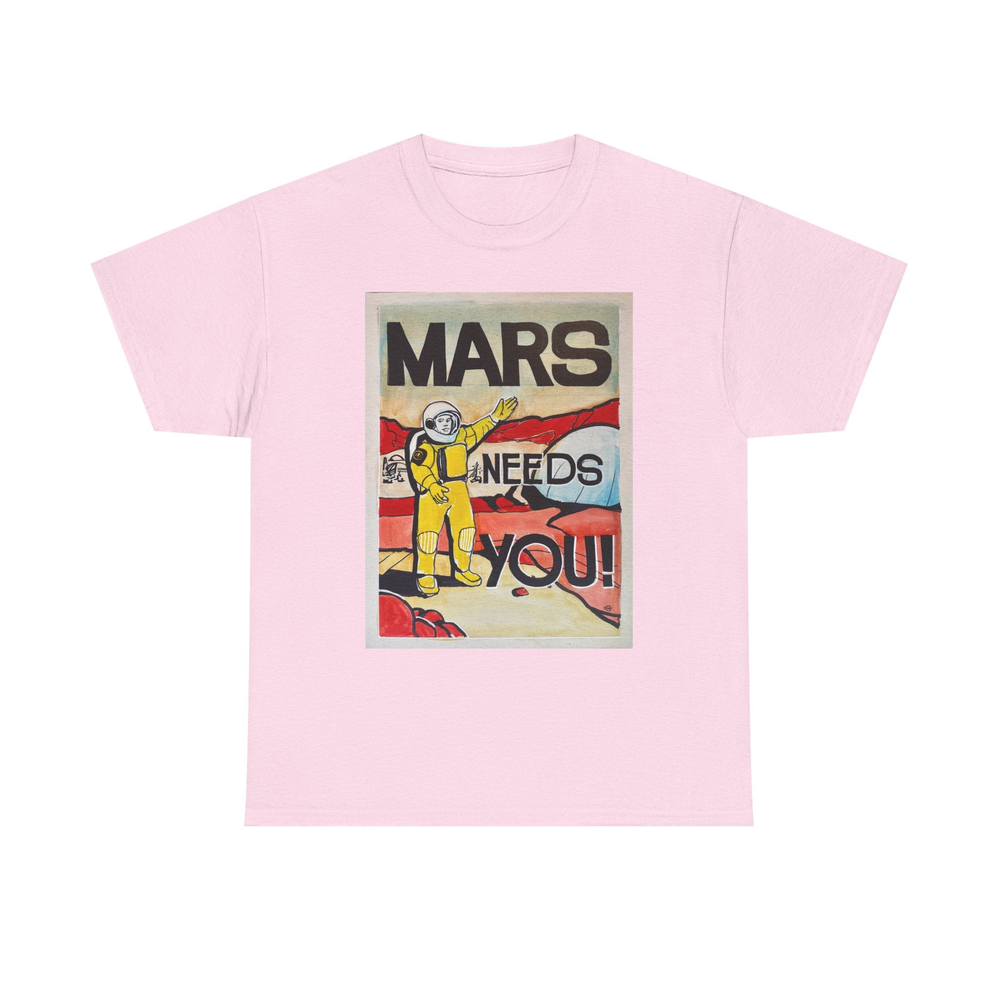 Mars Needs You Unisex Heavy Cotton Tee